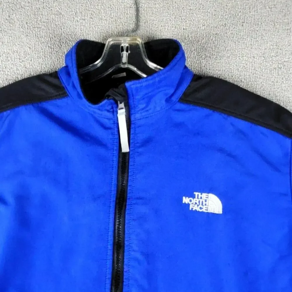 The North Face Jacket Mens Large Blue Black Summit Series Windstopper Softshell
